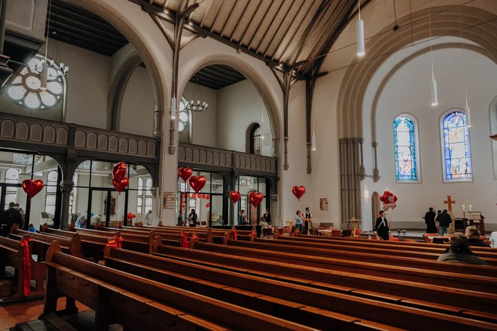 Kirchraum bei den Pop-Up-Hochzeiten